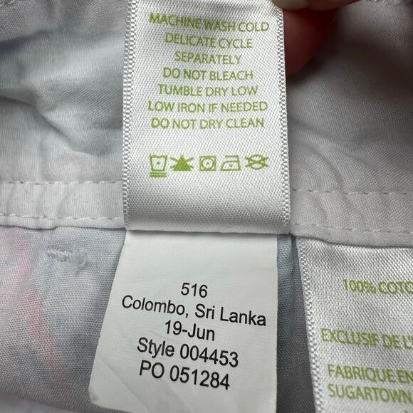 Lilly Pulitzer Walsh Shorts Womens 8 Blue Haven Seashells Pockets Beach Vacation - Picture 7 of 12